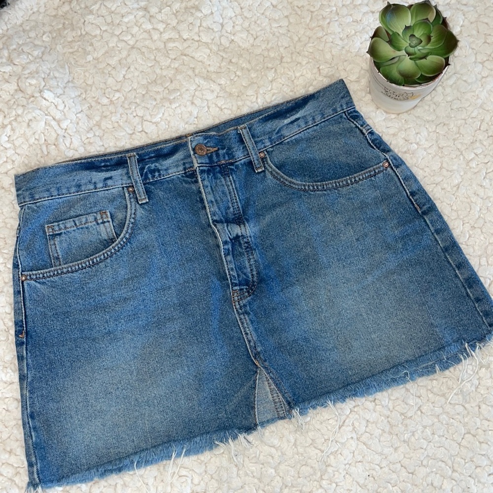 Forever 21 A-line Denim Mini Skirt